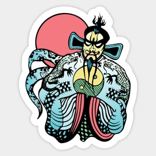 Jack Burton Fu Manchu Sticker